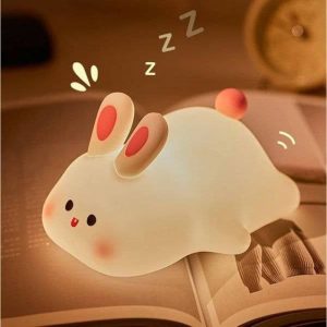 چراغ سیلیکونی خرگوش شبخواب کد 1384